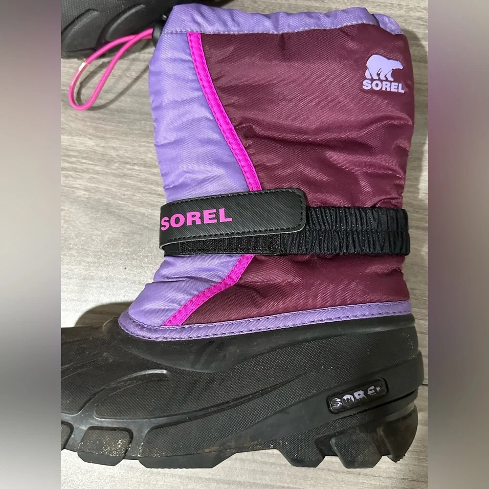 Sorel Kids Purple Maroon Pink Winter Boots
